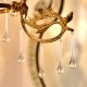 Clear Glass Chandelier Drop Ornaments - Christmas Tree Ornaments - Set of 20